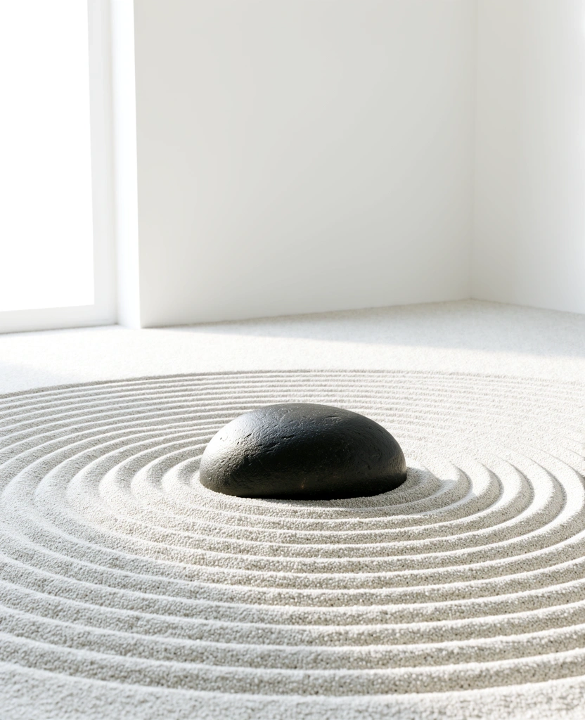Zen garden inspiration for Krava Digital